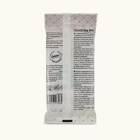 Gnawlers Calcium Milk Bone Dog Treats - Medium